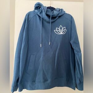 Lotus flower cowl neck hoodie sweatshirt